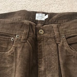 J.Crew Vintage Slim Straight Brown Corduroys